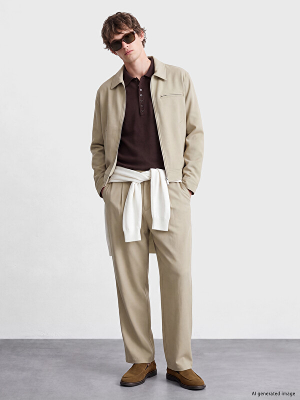 LCW Vision Loose Fit Erkek Pileli Pantolon