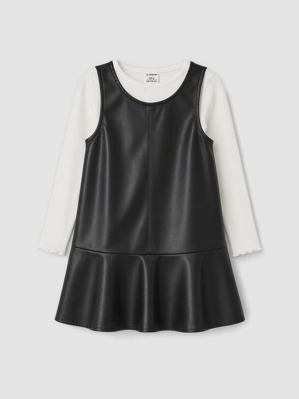 LCW baby Crew Neck Girls' Dress