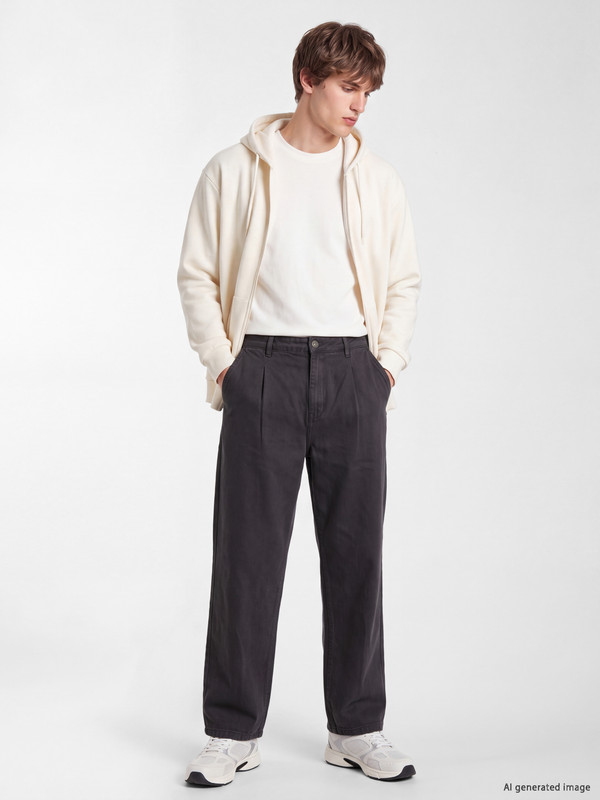 XSIDE Relax Fit Men's Pleated Trousers