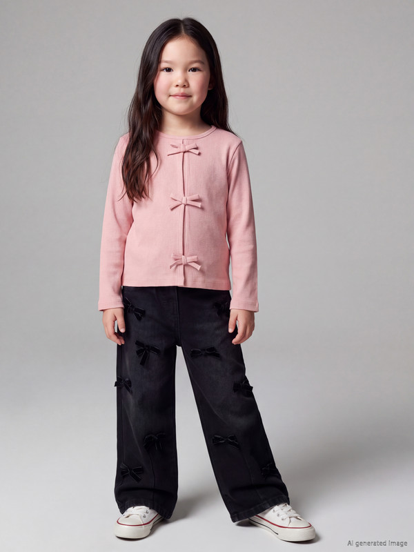 LCW baby Bow Girls' Jeans