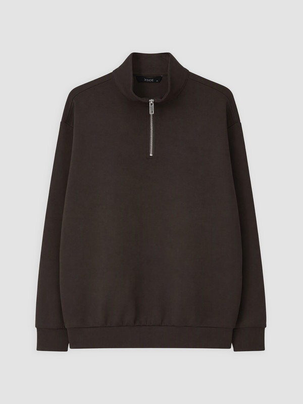 XSIDE Fermuarlı Dik Yaka Erkek Sweatshirt