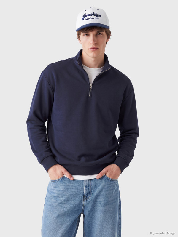 XSIDE Dik Yaka Erkek Sweatshirt