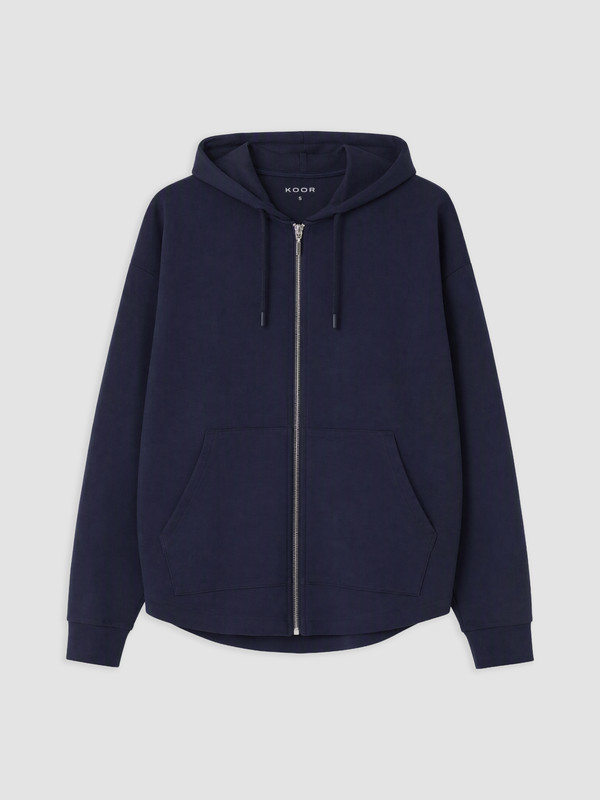 KOOR SPORT Kapüşonlu Oversize Fermuarlı Sweatshirt