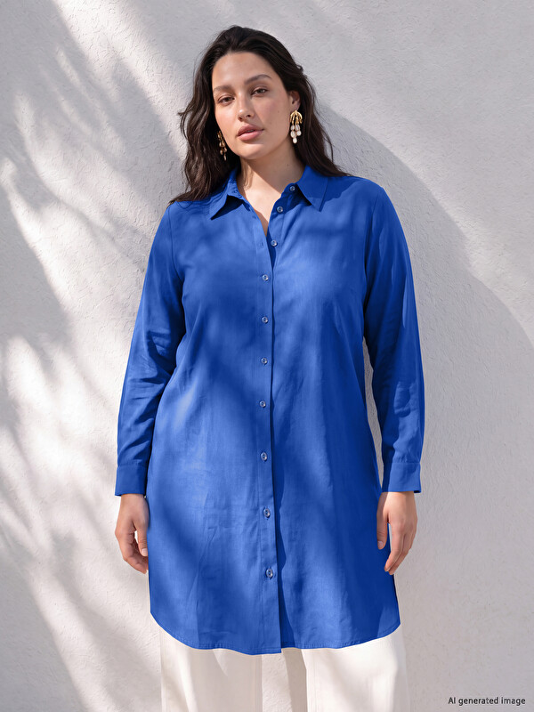 LCW Curve Plus Size Women's Shirt Tunic