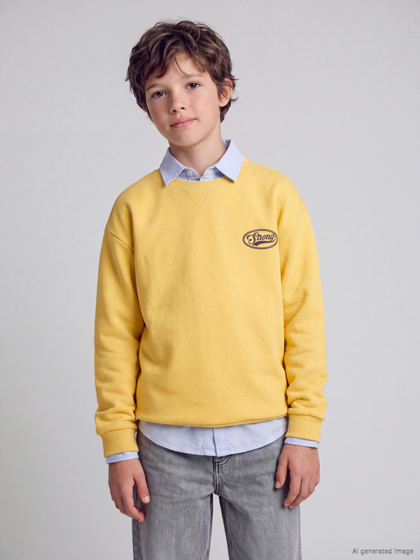 LCW Kids Printed Thick Boys' Sweatshirt