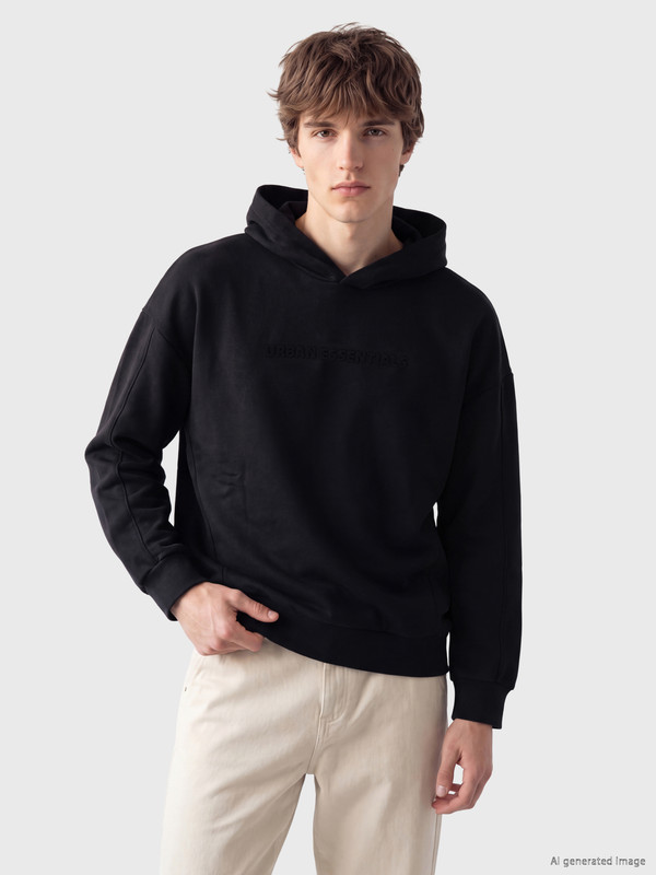 XSIDE Nakışlı Erkek Hoodie