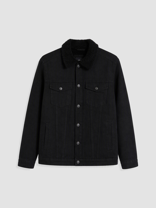 LCW Jeans Palton din Denim Negru Bărbat