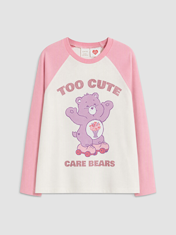 LCW Kids Care Bears Baskılı Kız Çocuk Tişört