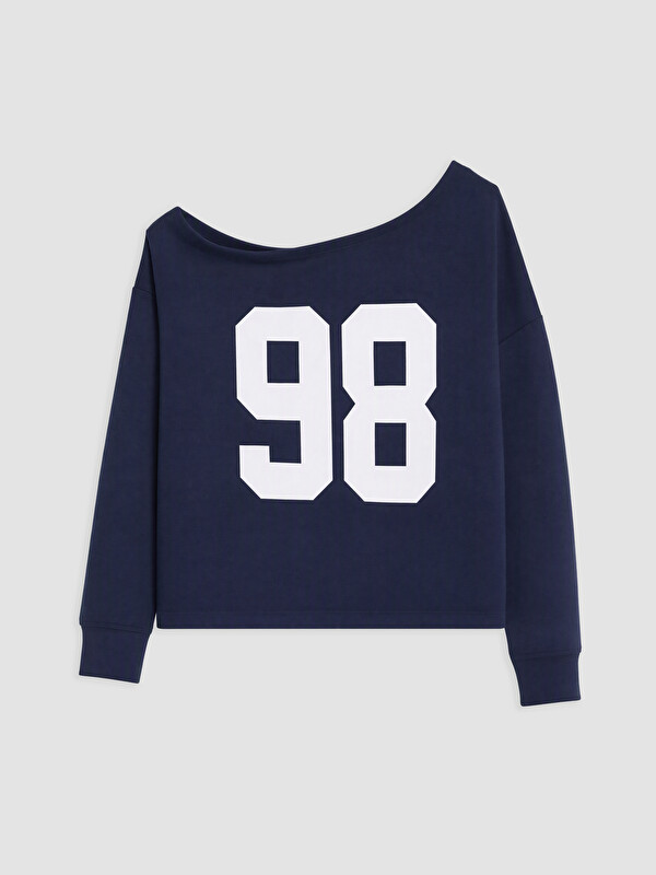 XSIDE Woman Navy Sweatshirt
