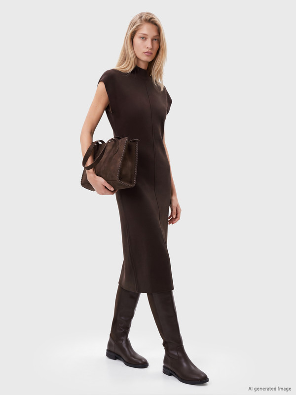 LCW Vision Mock Neck Knitwear Dress