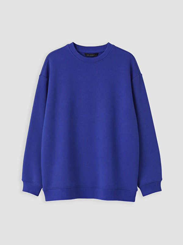 LCW Modest Bisiklet Yaka Kadın Sweatshirt Tunik