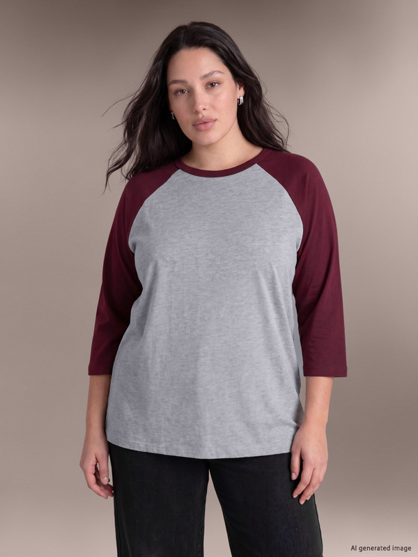 LCW Curve Woman Grey T-Shirt