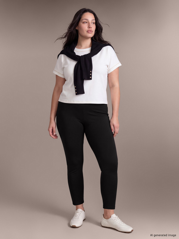 LCW Curve Plus Size Women's Leggings