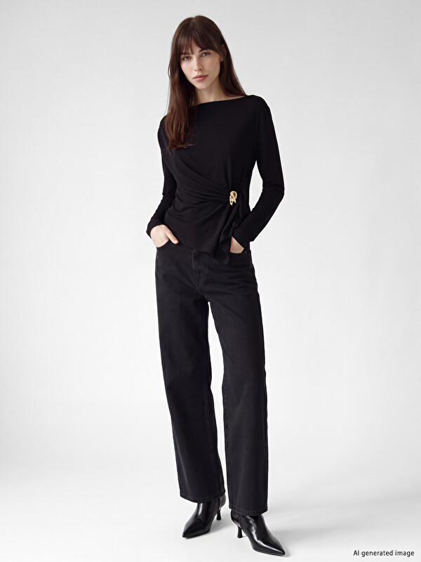 LCW Jeans جينز واسع بجيوب