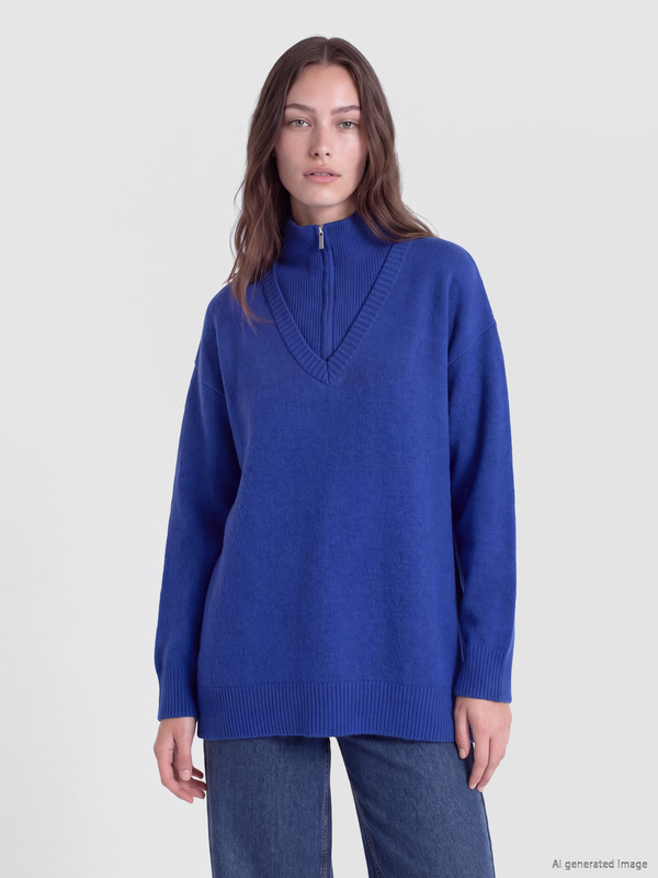 LCW Modest Half Turtleneck Women's Knitwear Tunic