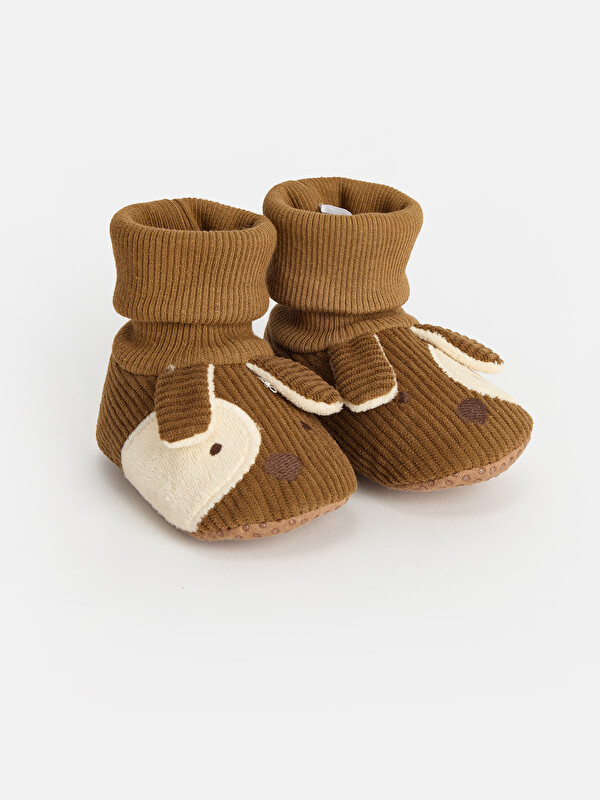 LCW STEPS Hayvan Figürlü Erkek Bebek Çoraplı Ev Ayakkabısı