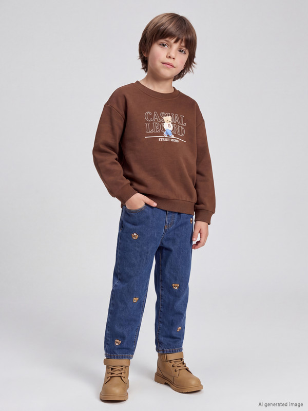 LCW Kids Embroidered Boys' Jeans