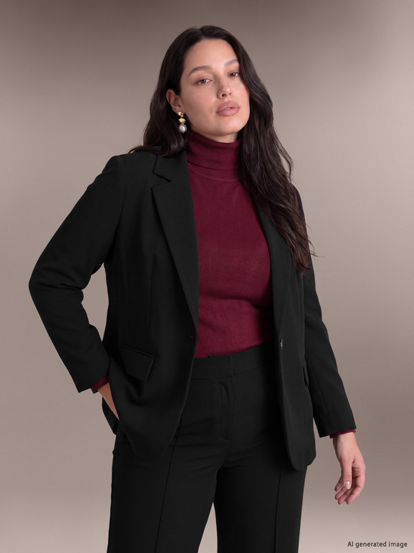 LCW Curve Plus Size Women's Blazer Jacket