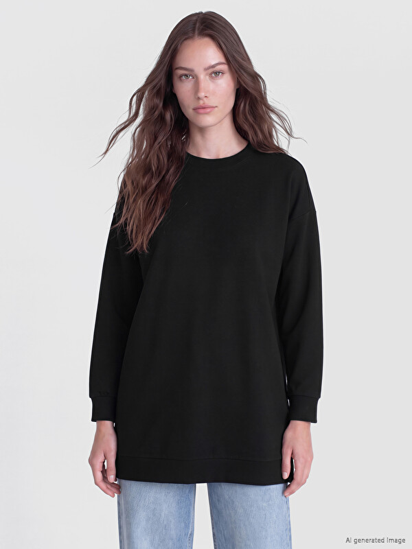LCW Modest Soft Touch Women's Sweatshirt Tunic