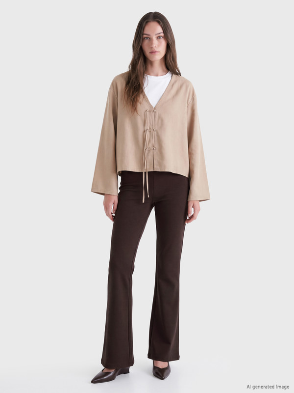 LCW Modest Pantaloni Evazați Soft Touch pentru Femei