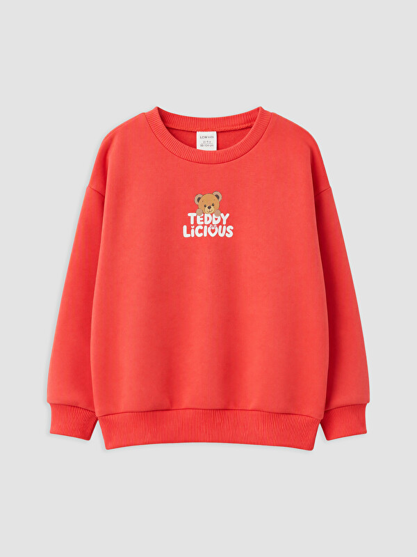 LCW Kids Girl Red Sweatshirt
