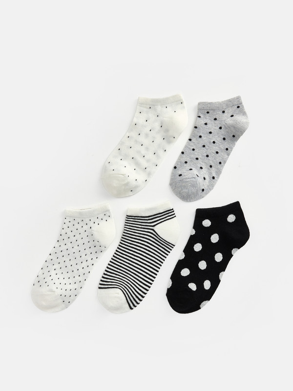 LCW DREAM 5 Pack Patterned Women's Trainer Socks