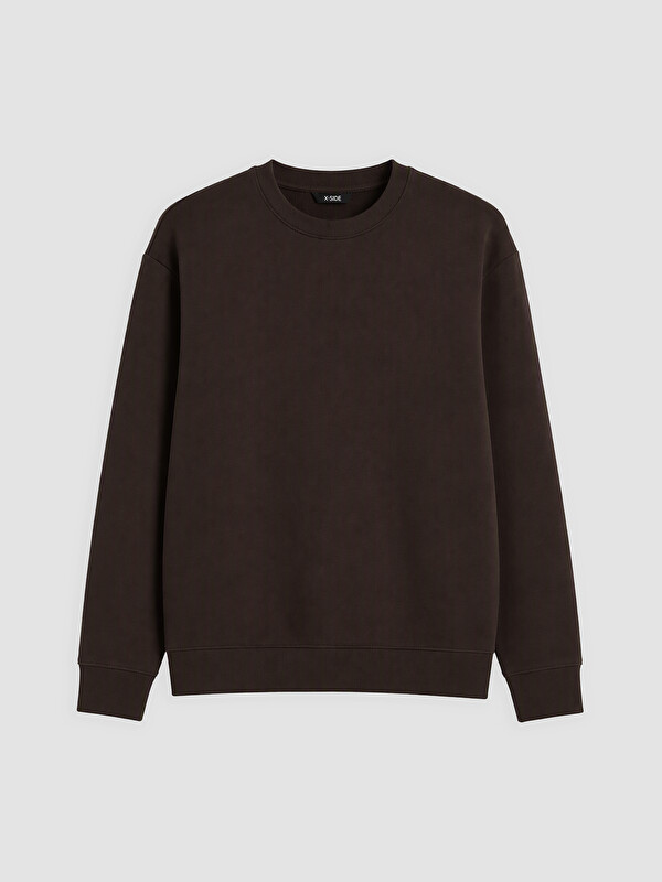 XSIDE Bisiklet Yaka Erkek Kalın Sweatshirt