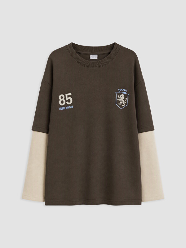 LCW Kids Boy Khaki T-Shirt