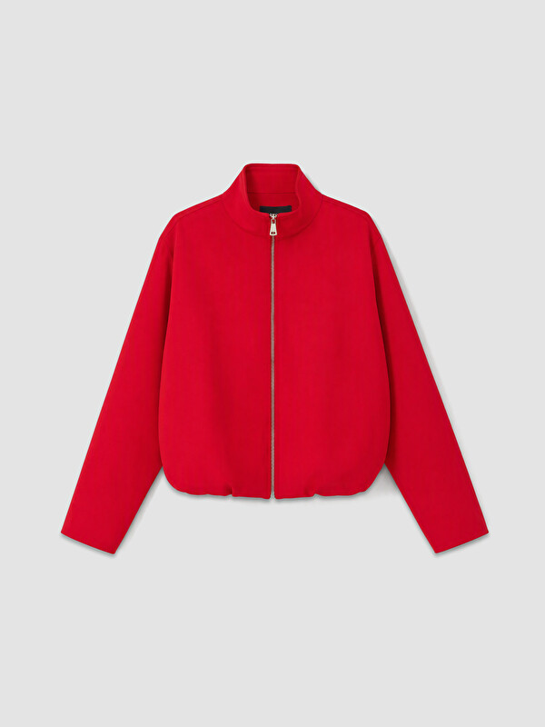 LCW Modest Dik Yaka Oversize Kadın Ceket