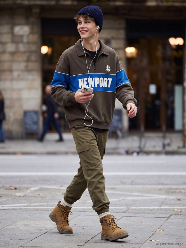 LCW Kids Boy Khaki Jogger Trousers