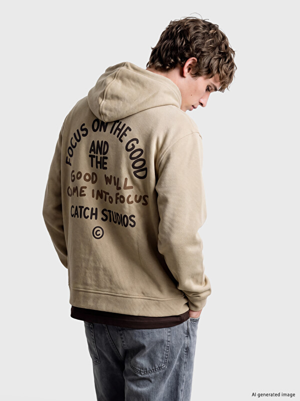 XSIDE Kapüşonlu Erkek Fermuarlı Sweatshirt