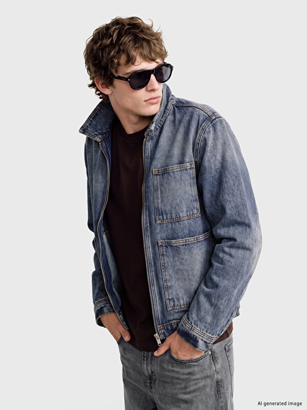 LC WAIKIKI Regular Fit Erkek Jean Ceket