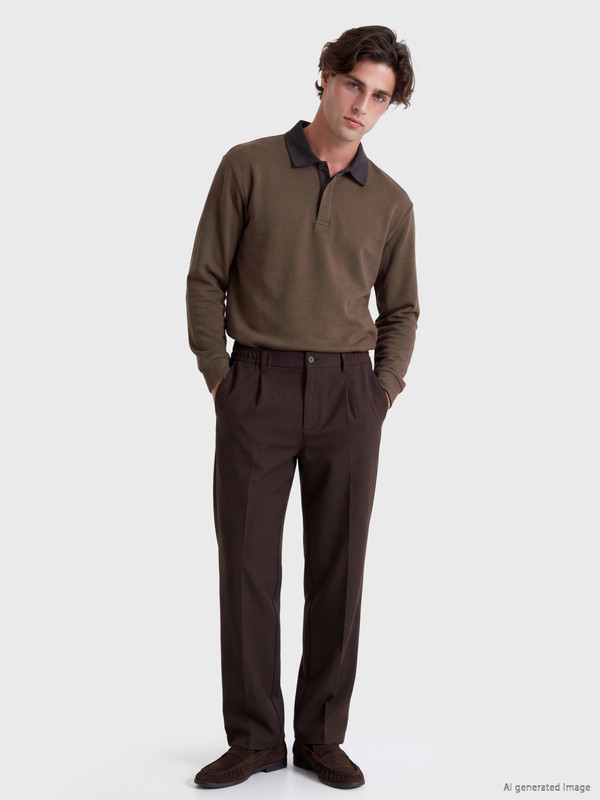 LC WAIKIKI Polo Collar Men's Sweatshirt