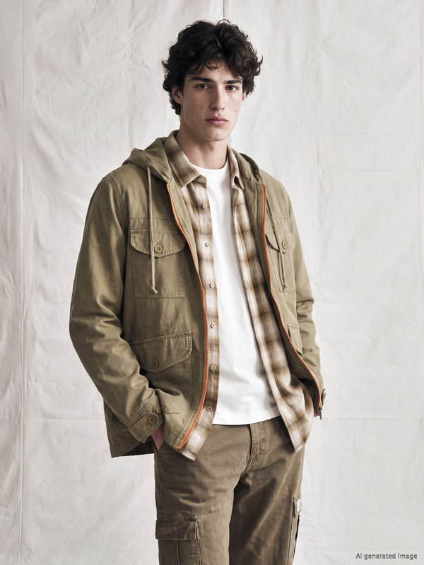 XSIDE Loose Fit Erkek Yağmurluk