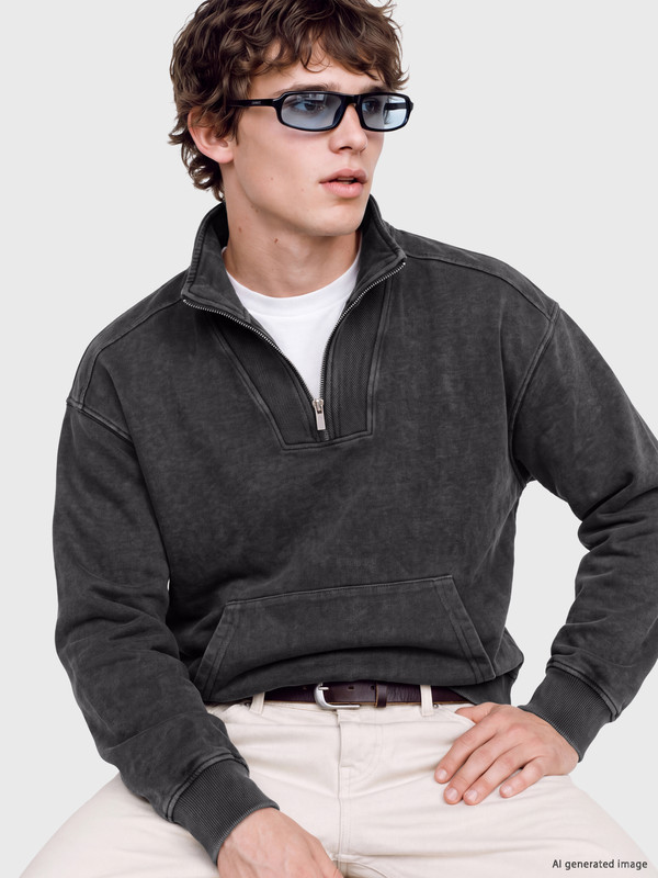 XSIDE Dik Yaka Erkek Sweatshirt