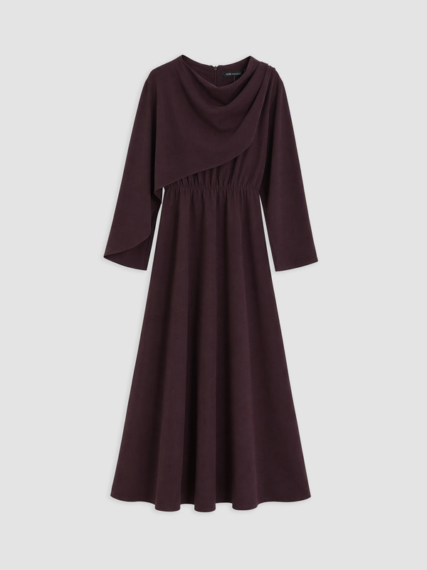 LCW Modest Woman Plum Dress