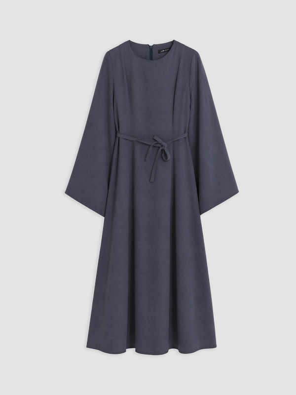 LCW Modest Bell Sleeve Flared Dress