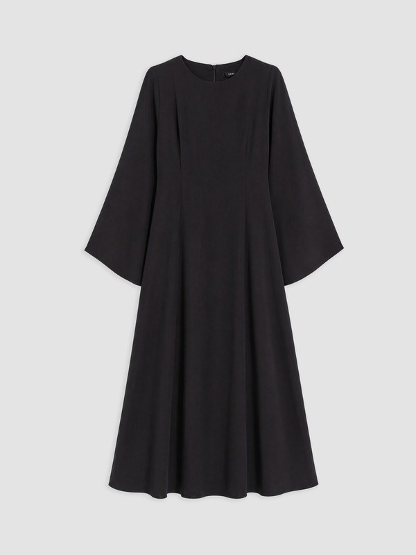 LCW Modest Woman Black Dress