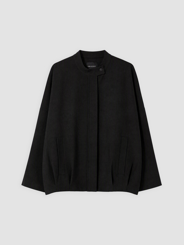 LCW Modest Grandad Collar Oversize Women's Raincoat