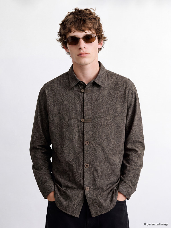 LCW Vision Regular Fit Desenli Erkek Gömlek
