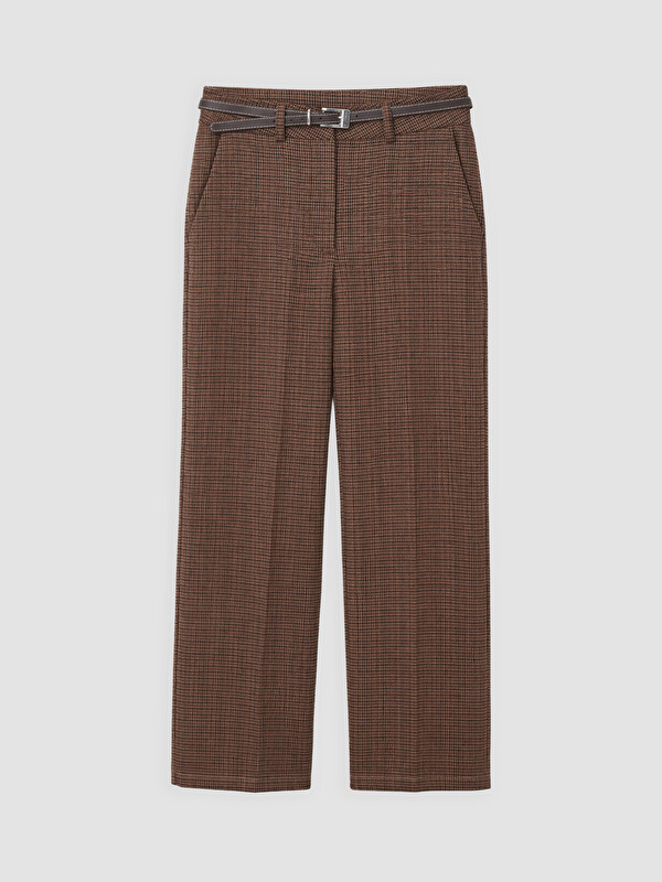 LCW STUDIO Pantallona me motive houndstooth me rrip për gra