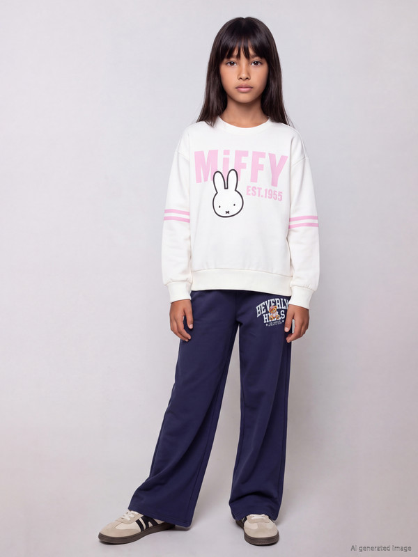 LCW Kids Girls' Printed Sweatpants