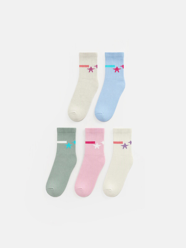LCW Kids Girl Grey Ankle Socks