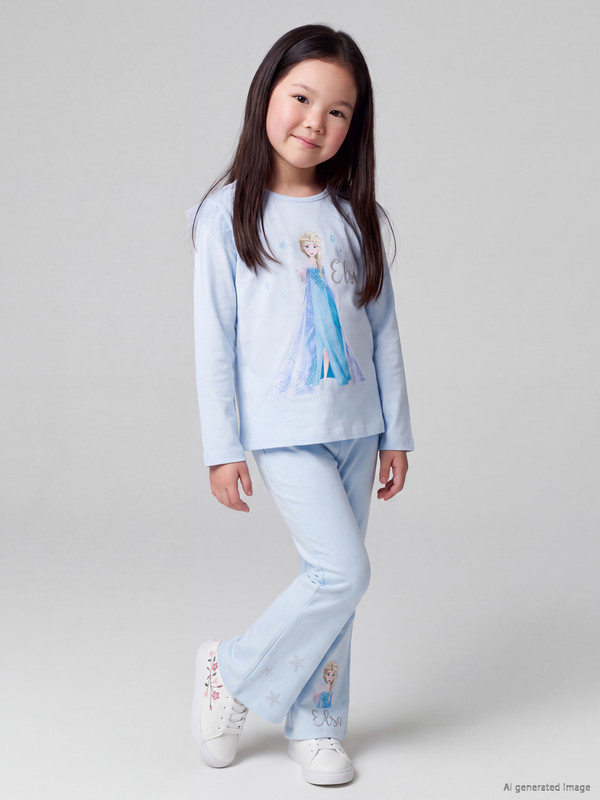 LCW Kids Elsa Printed Girls' Set