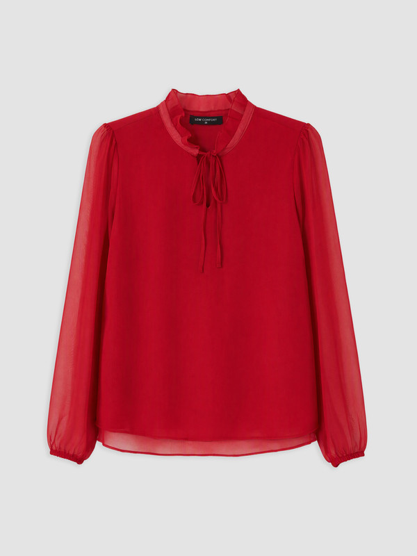 LCW Comfort Woman Red Blouse