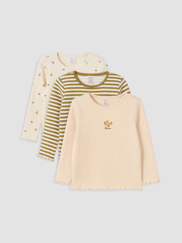 LCW baby Baby Girl Ecru T-Shirt
