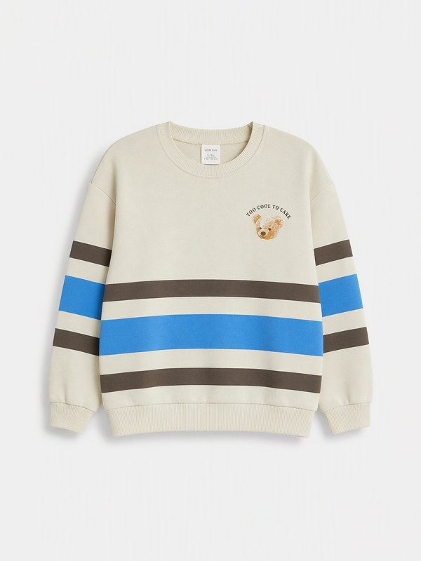 LCW baby Boy Beige Sweatshirt