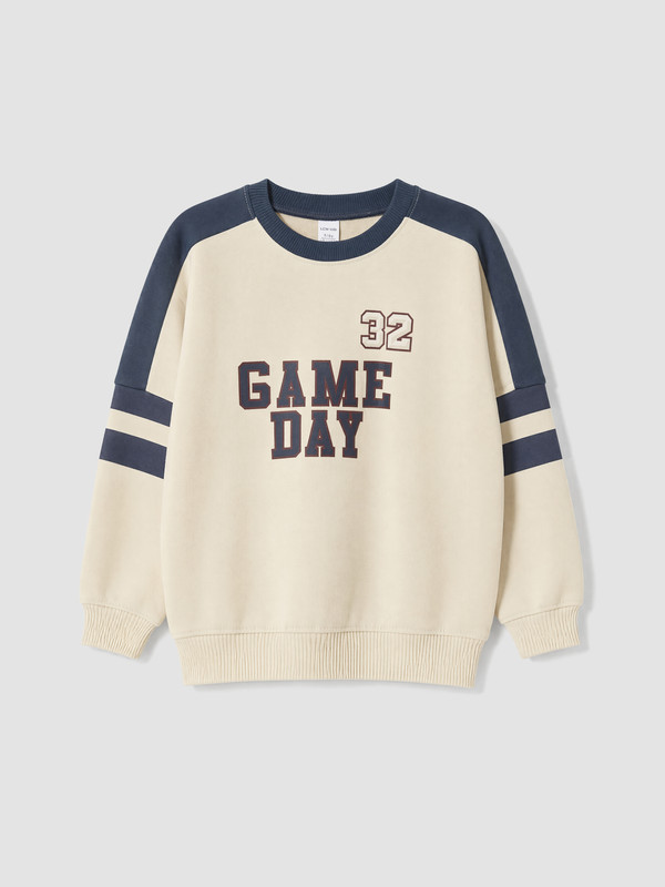 LCW baby Baskılı Erkek Çocuk Kalın Sweatshirt