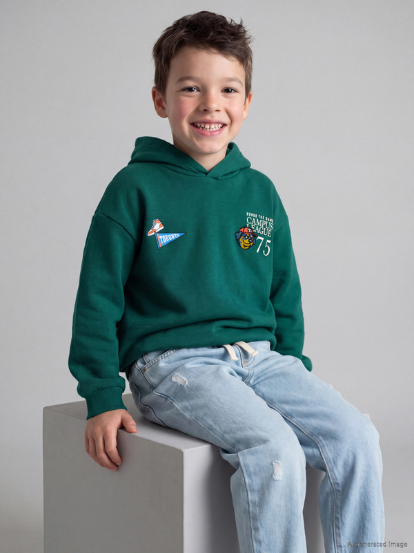LCW Kids ბეჭდური ბიჭების სქელი თბილი ზედა
