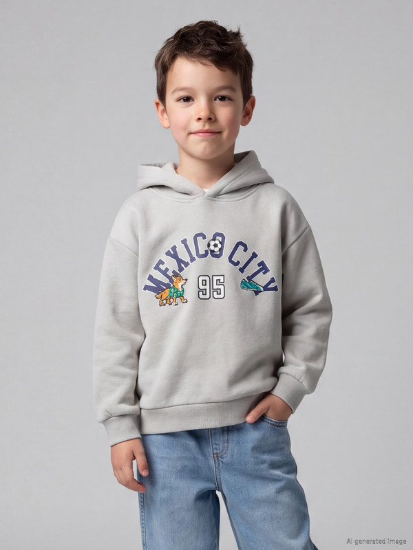 LCW Kids Hooded Boys' Thick Sweatshirt